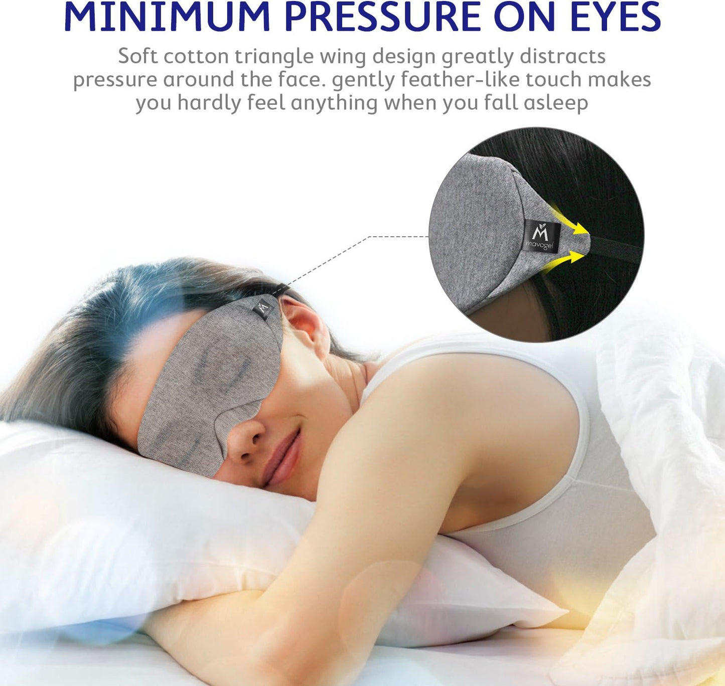 SD ML Grey Cotton Sleep Mask 