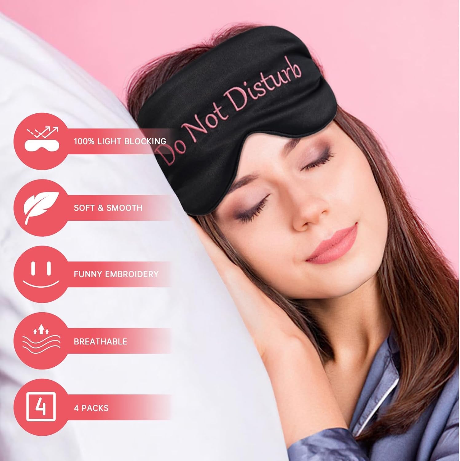 SD LER 4 Pack Sleep Mask 