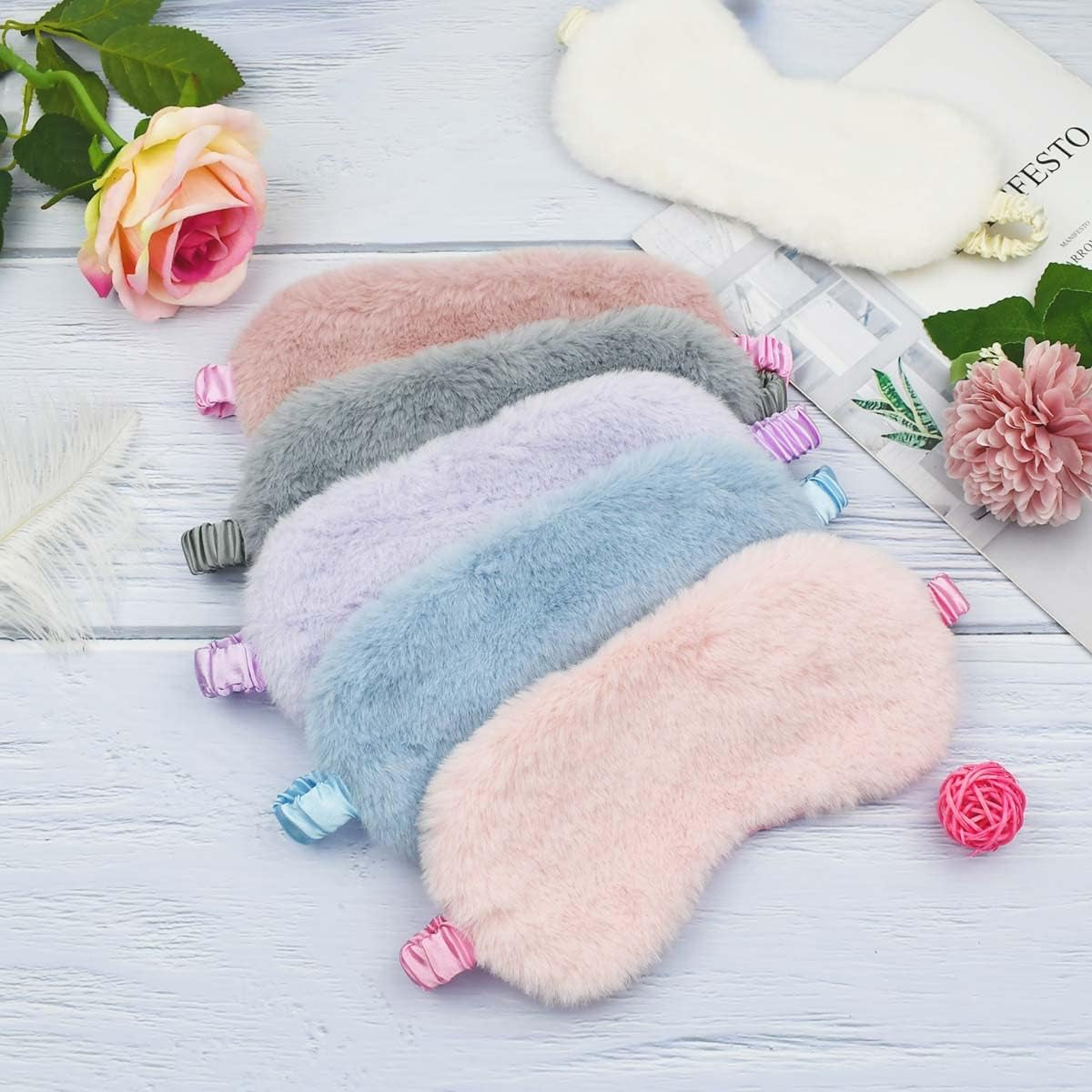 SD 6 Pieces Plush Eye Mask 