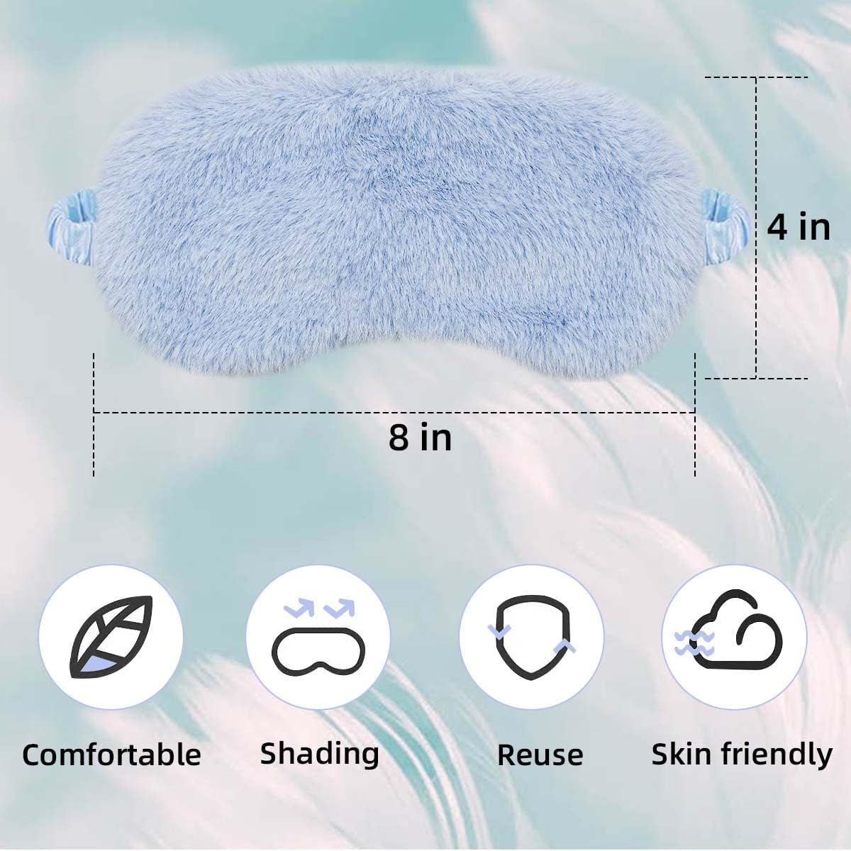 SD 6 Pieces Plush Eye Mask 